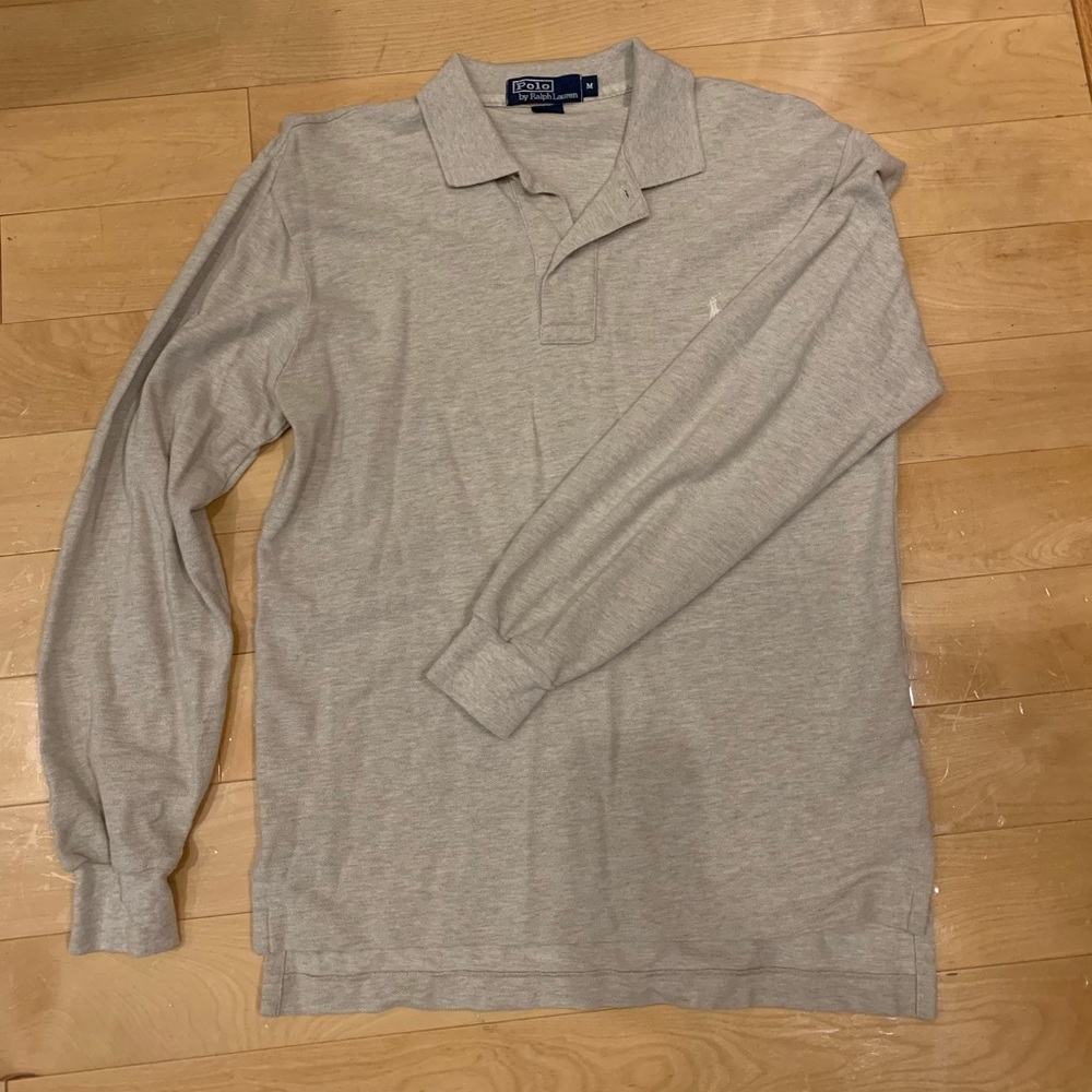 Polo by Ralph Lauren tan long sleeve polo